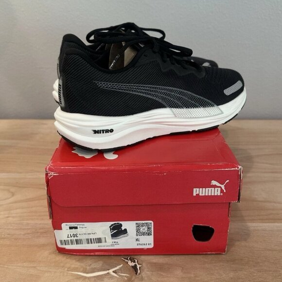 NEW PUMA Women’s 9 Black Athletic Running Sporty Jogging Casual Sneakers Shoes - Picture 5 of 7